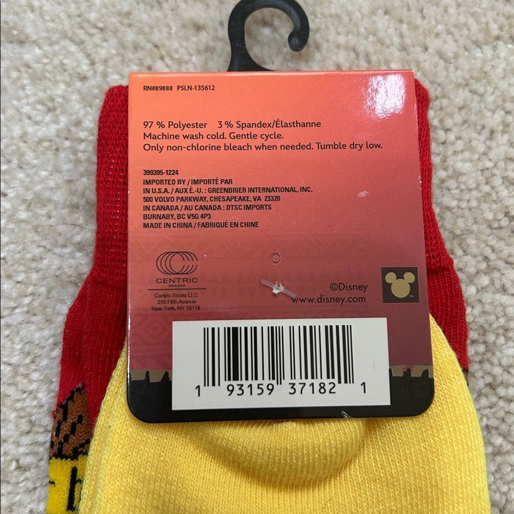 Novelty Crew Socks - Simba of The Lion King New One Size Fits Most - Picture 3 of 7